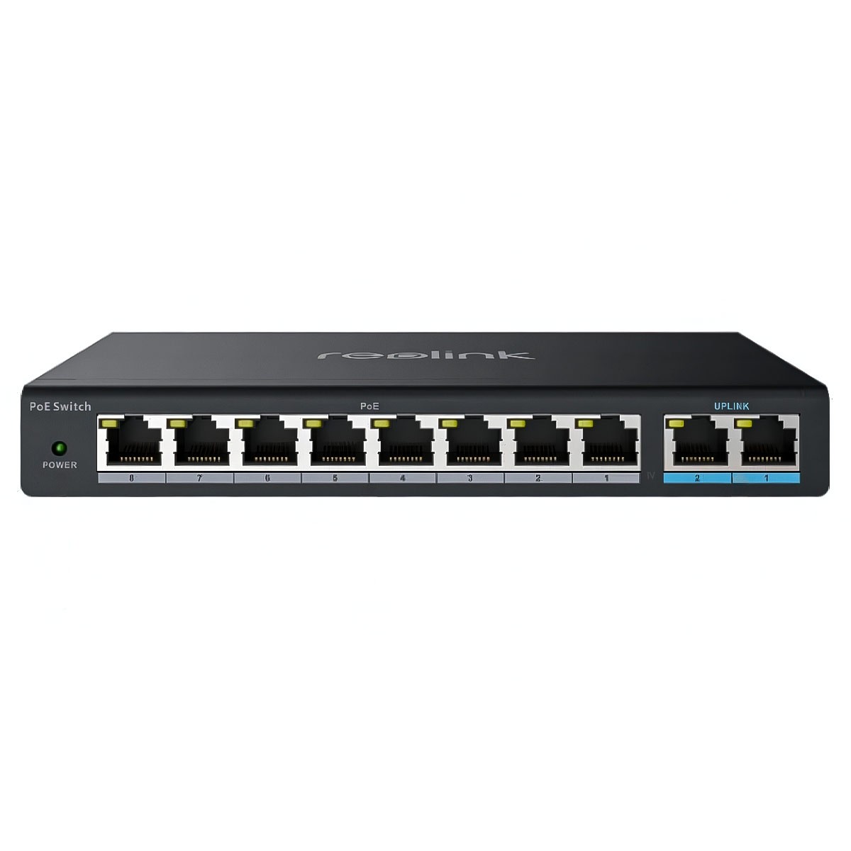Reolink RLA-PS1  zuverlässiger PoE-Switch mit 10 Ports und 120 W Gesamtleistung