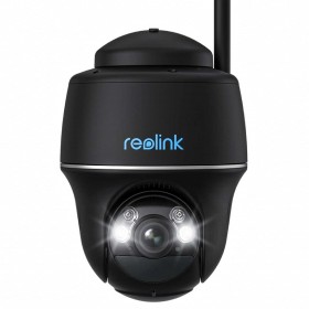 Reolink Argus Series B430 akkubetriebene, kabellose 5 MP Dualband WLAN-Überwachungskamera mit Schwenk- und Neigefunktion (schwarz)