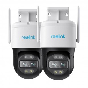 2x Reolink Trackmix Series W760 intelligente 4K Dualband-WLAN PTZ Überwachungskamera mit zwei Objektiven, 6-fachem Hybridzoom und automatischer Nachverfolgung