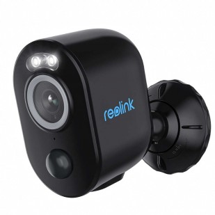 Reolink Argus Series B330 akkubetriebene 5 MP WLAN-Überwachungskamera mit Flutlicht und Bewegungsmelder (schwarz)