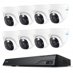  Reolink NVS16 16-Kanal Netzwerkrekorder inkl. 4TB und 8x Reolink P344 12MP Überwachungskamera - Komplettset  für Videoüberwachung