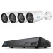 Reolink NVS8 8-Kanal Netzwerkrekorder inkl. 2TB und 4x Reolink P330M Intelligente 4K PoE Kamera mit zwei Objektiven - Komplettset für Videoüberwachung