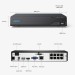 Reolink NVS8 8-Kanal PoE Netzwerkvideorekorder mit HDMI und VGA-Ausgang, inkl. 2 TB Festplatte