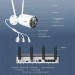 Reolink NVS12W Netzwerkrekorder inkl. 2 TB Festplatte und 4x Reolink W330 4K 8 MP WLAN Set für Videoüberwachung