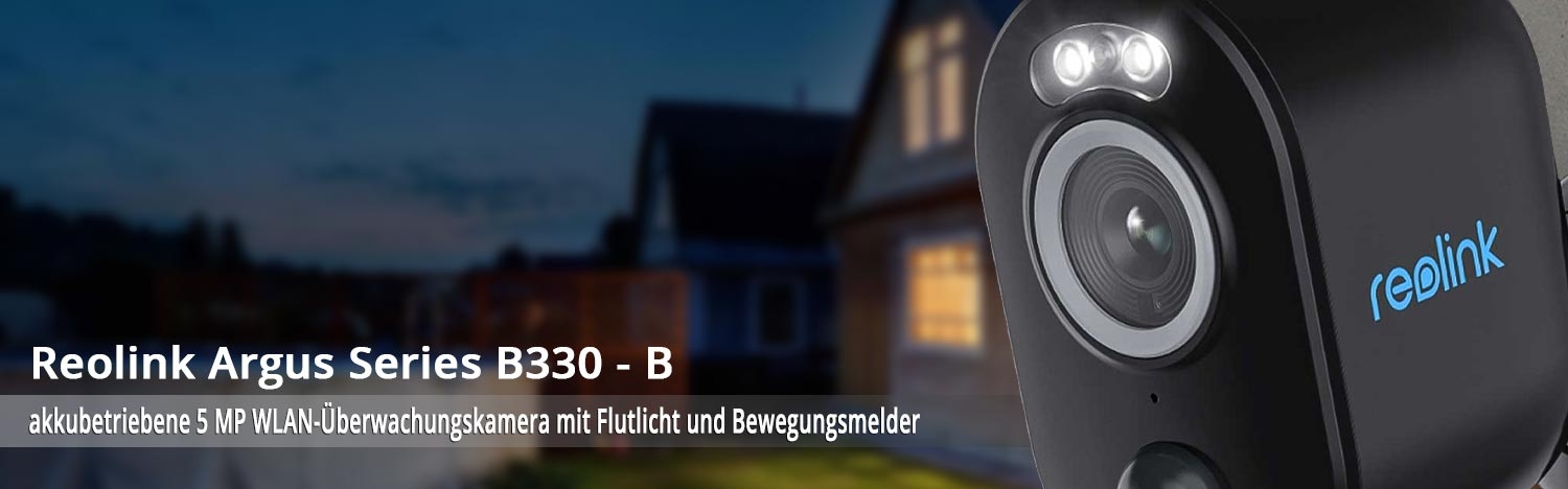 Reolink Argus Series B330 akkubetriebene 5 MP WLAN-Überwachungskamera