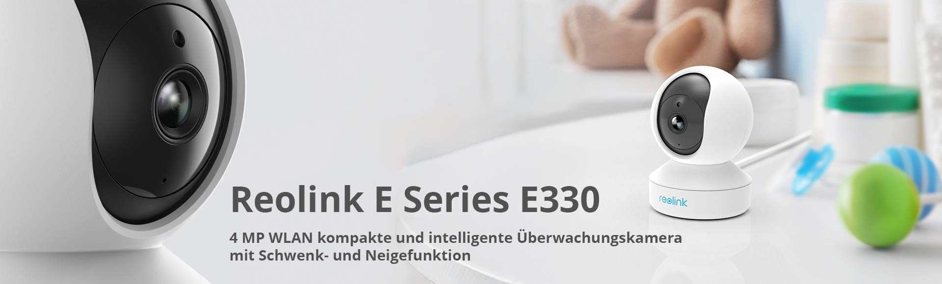 Reolink E Series E330 4 MP WLAN kompakte und intelligente Innen-Überwachungskamera