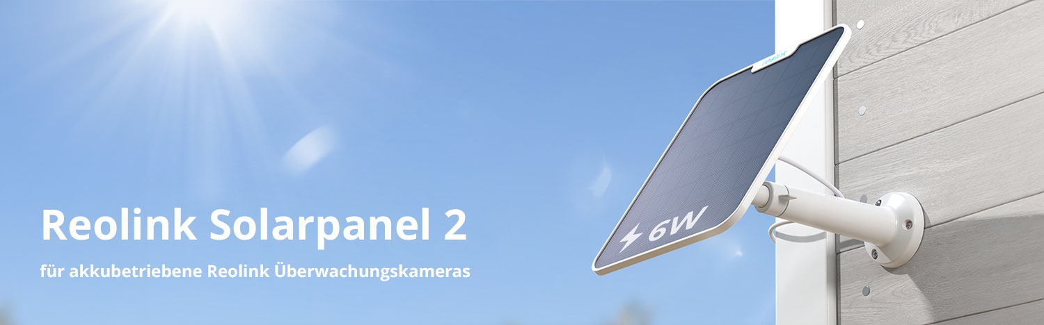Reolink Solarpanel 2 (5,8 W) für akkubetriebene Reolink Überwachungskameras