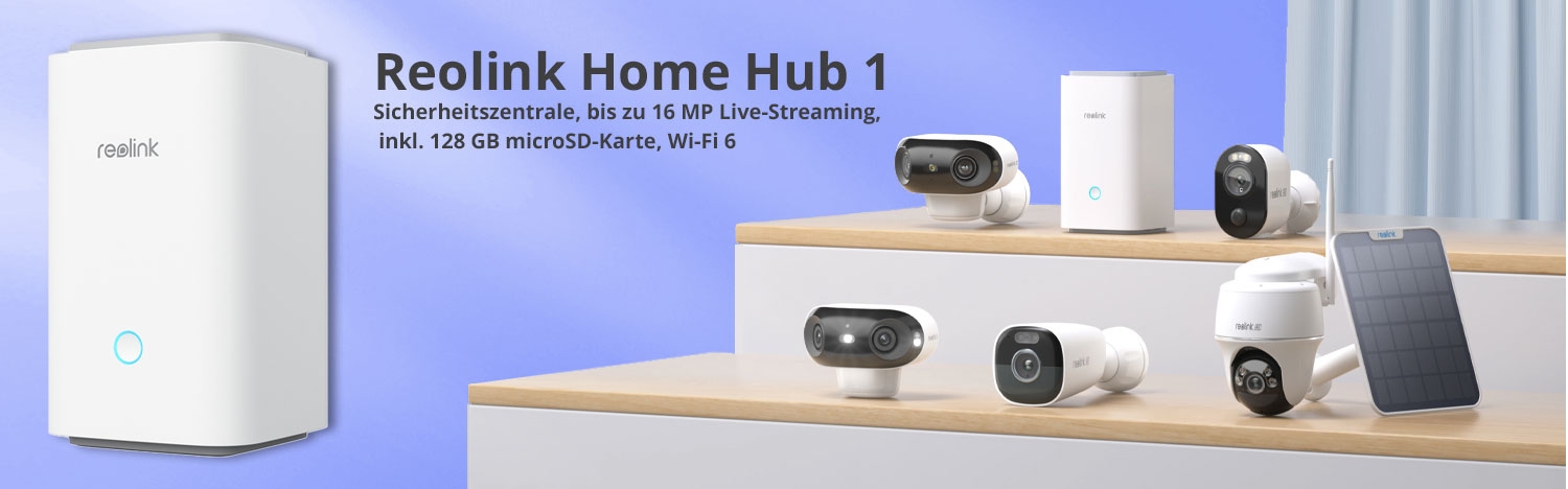 Reolink Home Hub 1 Sicherheitszentrale, bis zu 16 MP Live-Streaming, inkl. 128 GB microSD-Karte, Wi-Fi 6